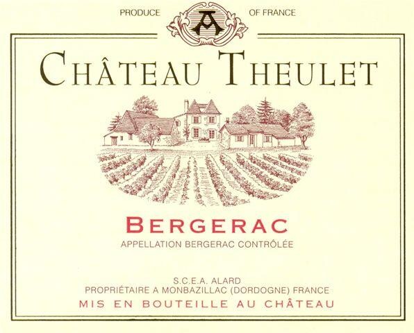 Bergerac red Chateau Theulet 50cl