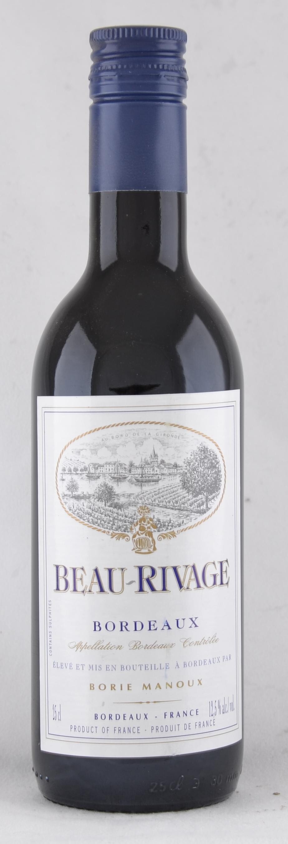 Bordeaux Beau Rivage red 25cl Borie-Manoux screw cap
