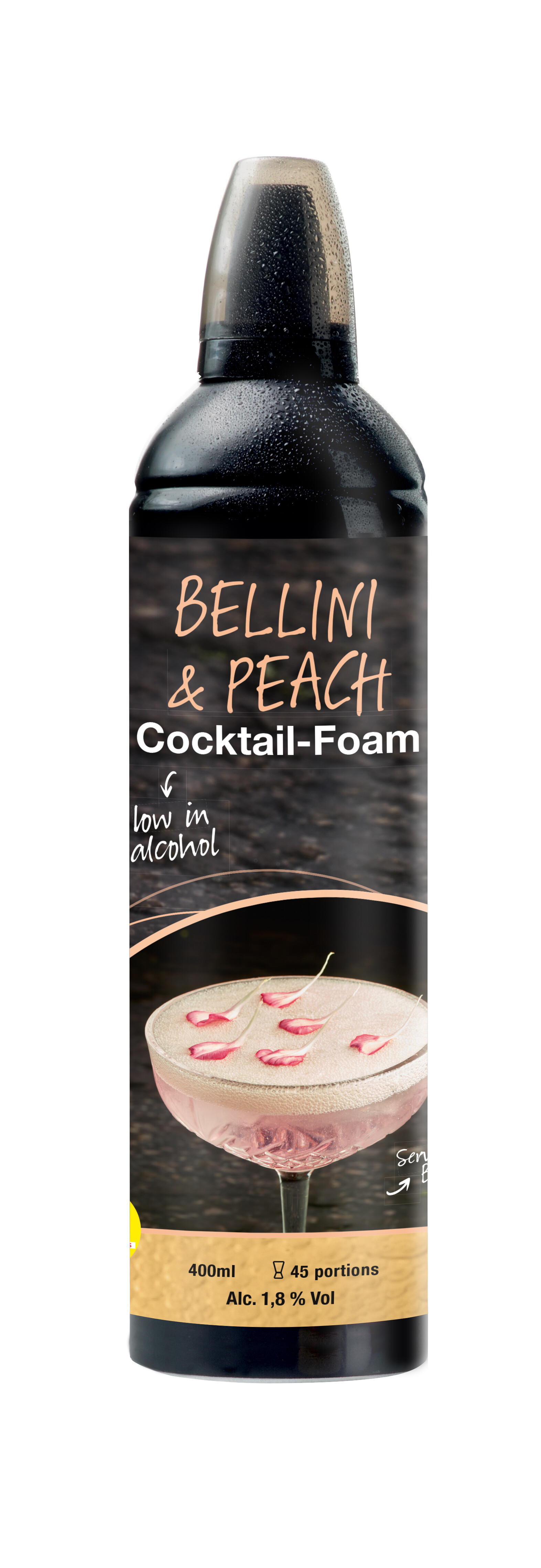 Cocktail EasyFoam Bellini & Peach 400ml R&D Food Revolution by Didess