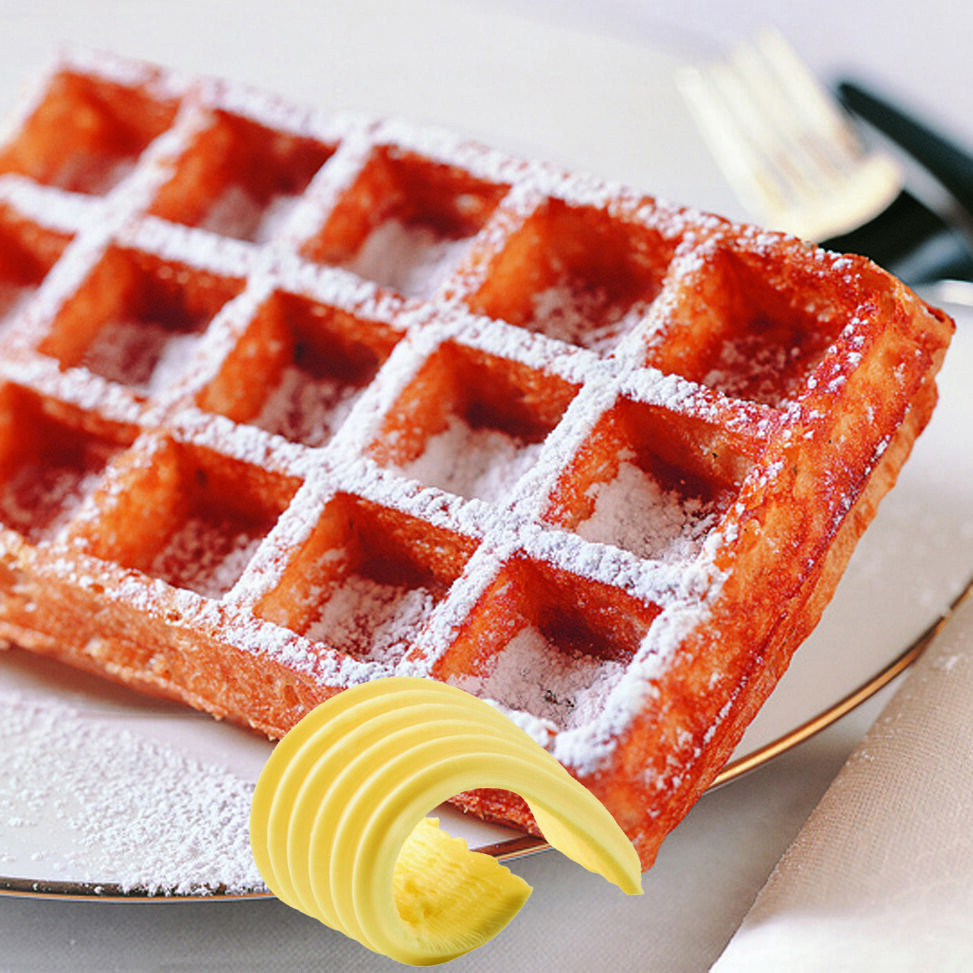 Belgian Traditional Waffles with butter 24pieces frozen