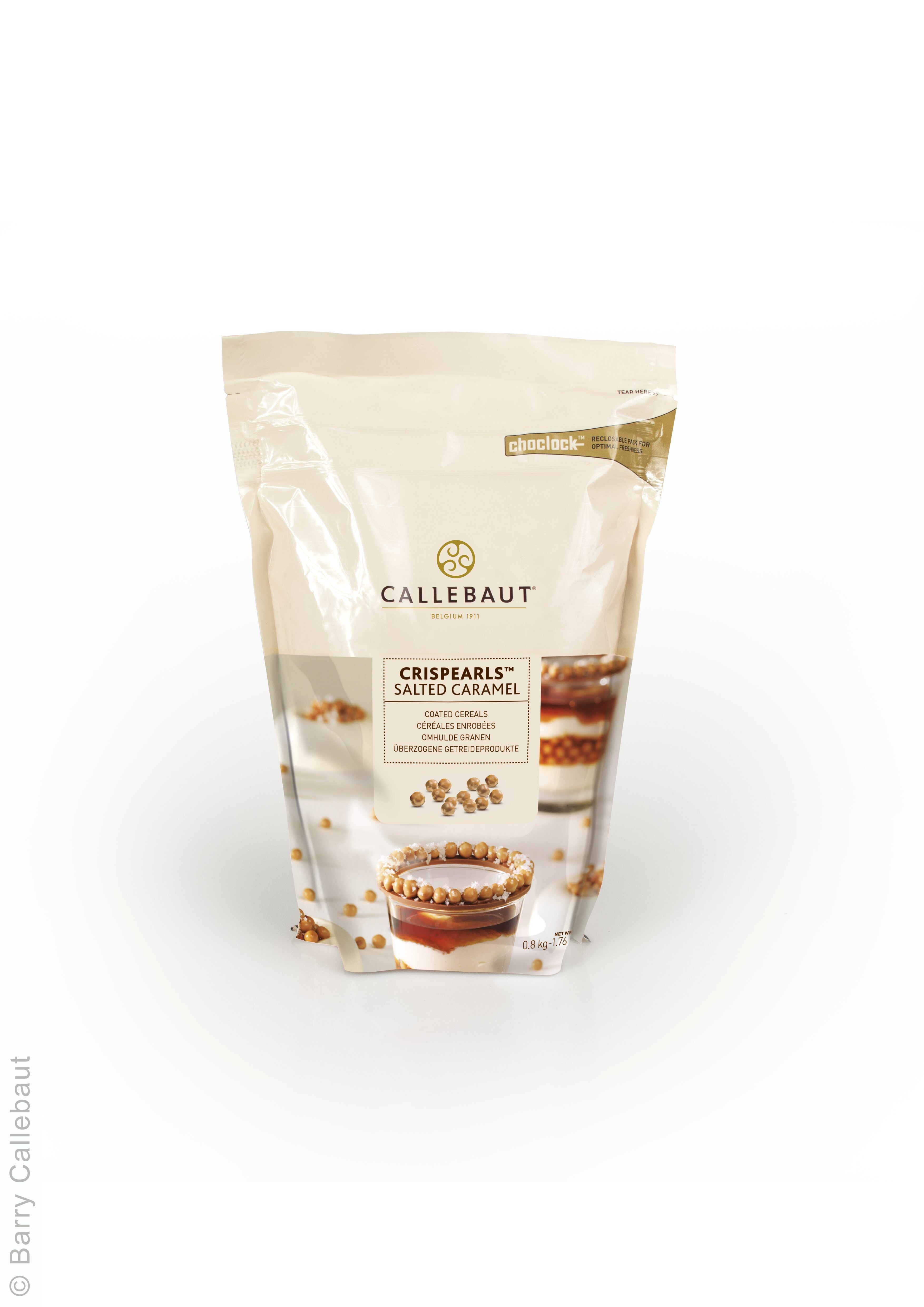 Callebaut Crispearls cereals coated with Salted Caramel 1.76lbs 800gr