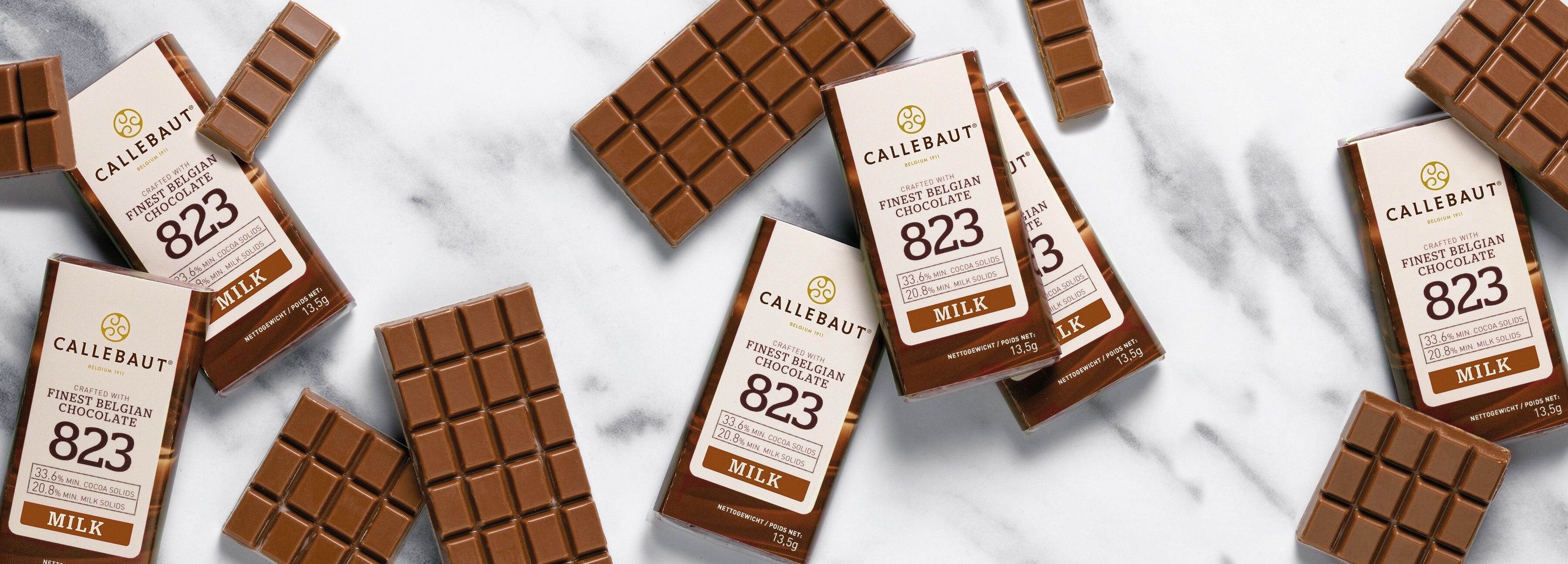 Callebaut Napolitains Chocolate 823 Milk 75pcs Wrapped Individually