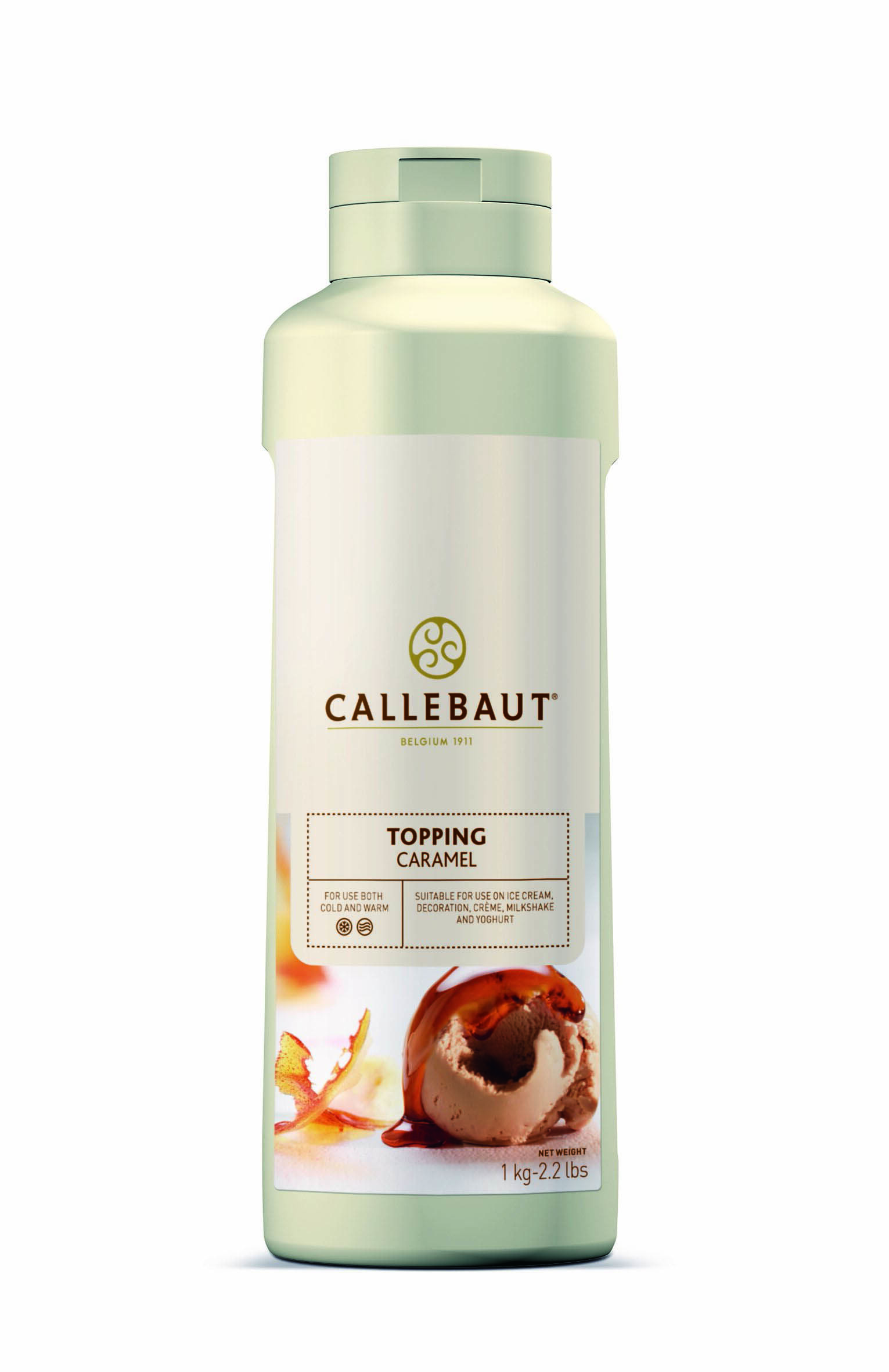 Topping Karamel 1L Callebaut knijpfles