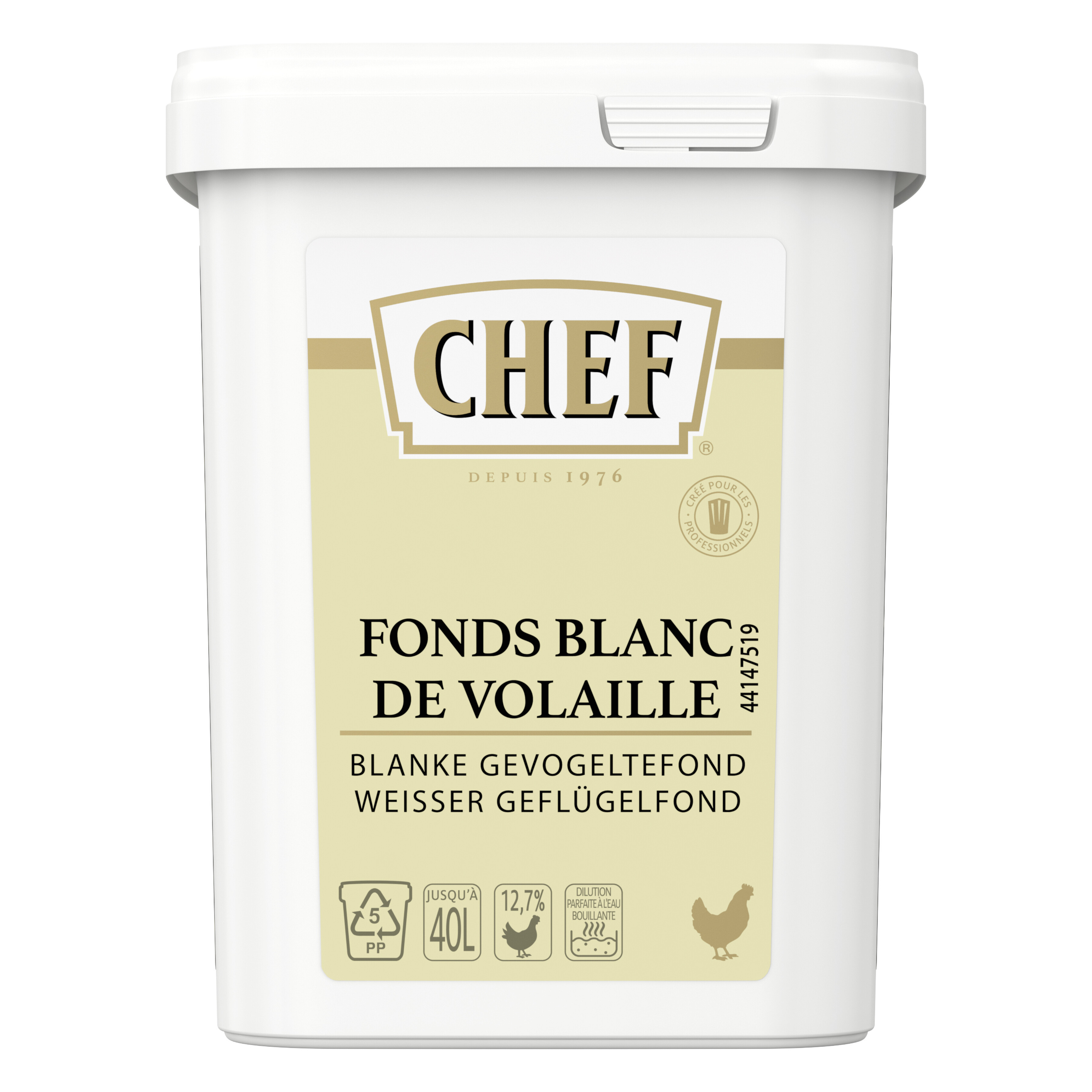 Chef White Stock Poultry powder 800gr Nestlé Professional