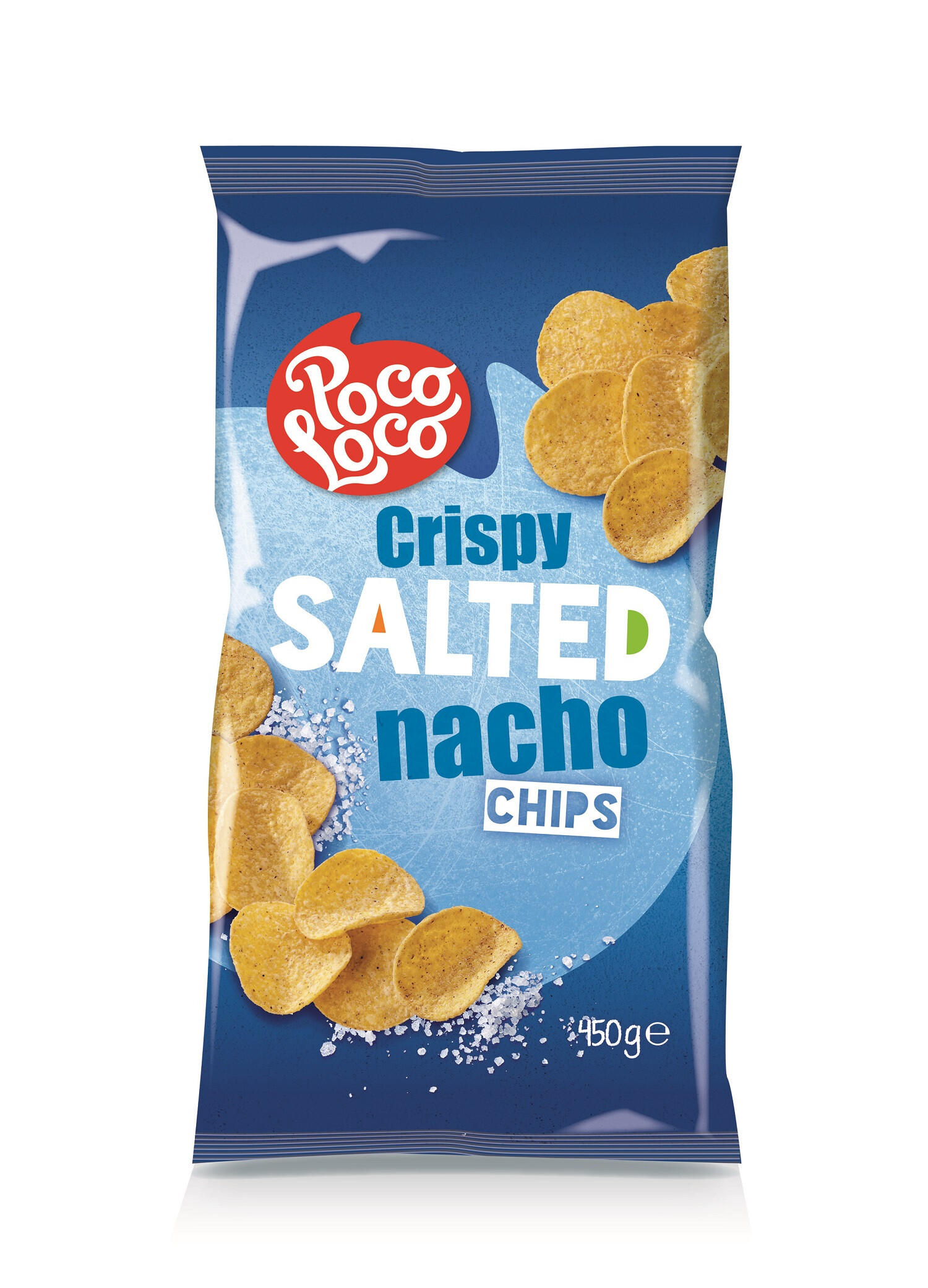 Crispy Salted Nacho Chips 450gr Poco Loco