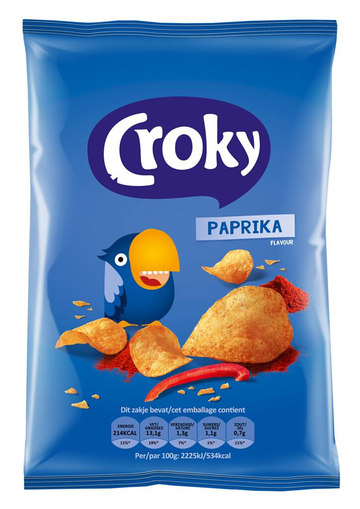 Croky Chips regular Paprika 20x40gr
