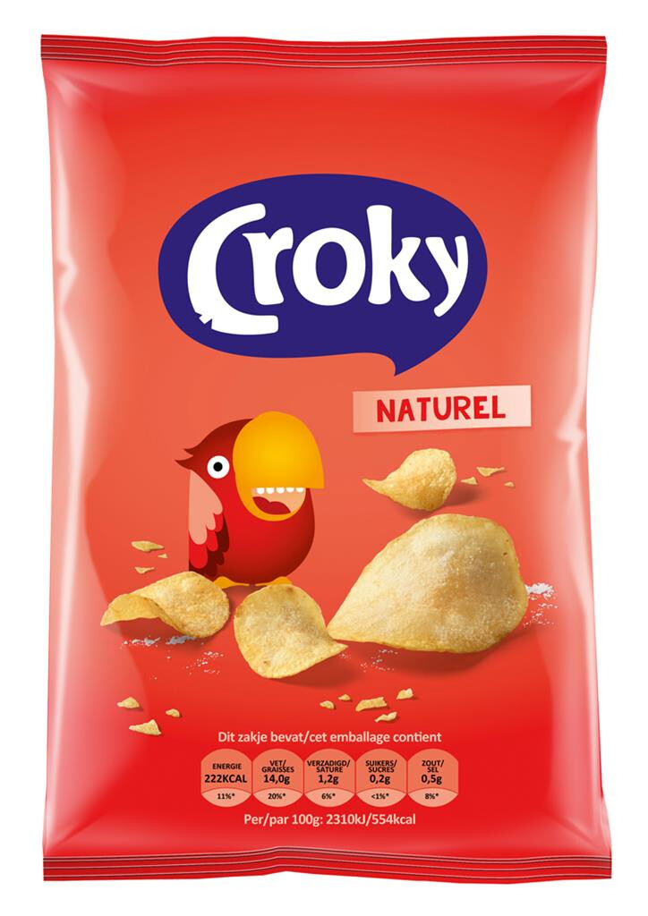 Croky Chips regular Natural Salt 20x40gr