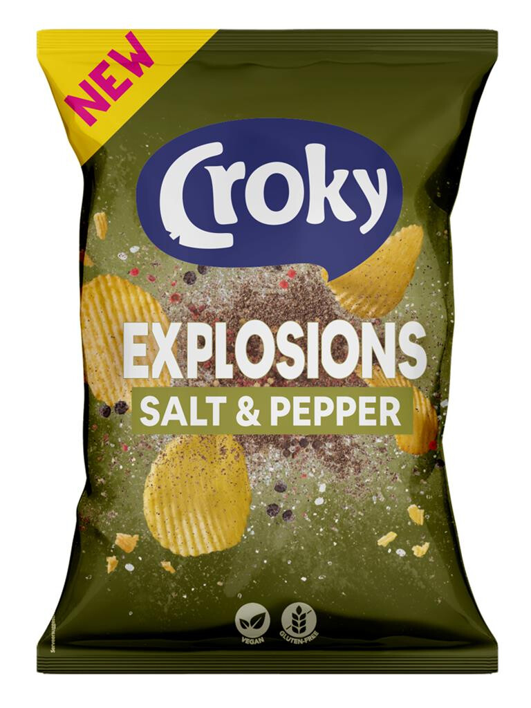 Croky Explosions Chips Salt & Pepper 20x40gr