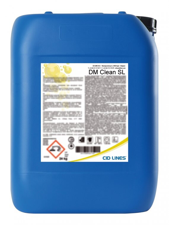 DM Clean SL 24kg liquid cleaning product for automated dishwashers Cid Lines