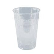 Bio Plastic cup 0.25L clear 70pc