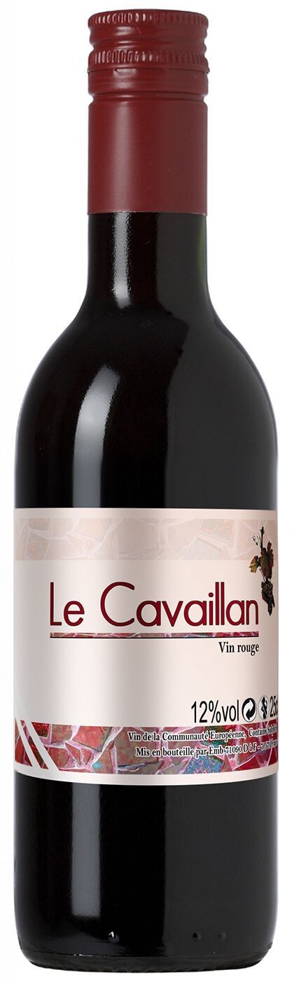 Le Cavaillan red wine 25cl bottle with screw cap