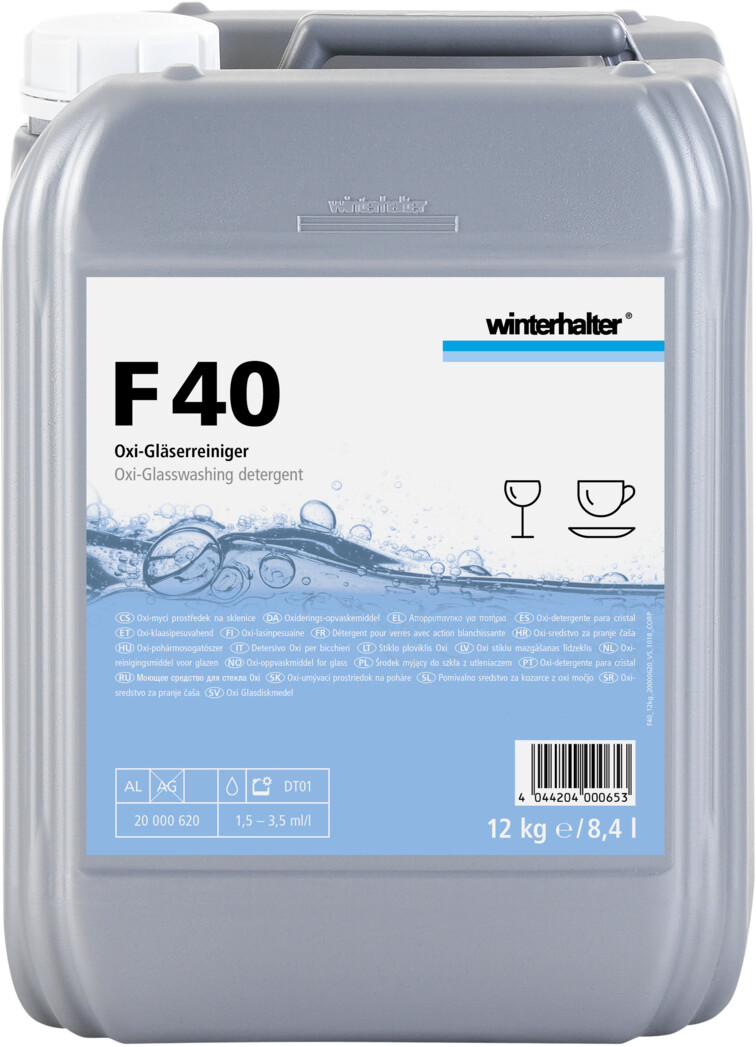 Dishwashing Liquid F40 12kg Winterhalter