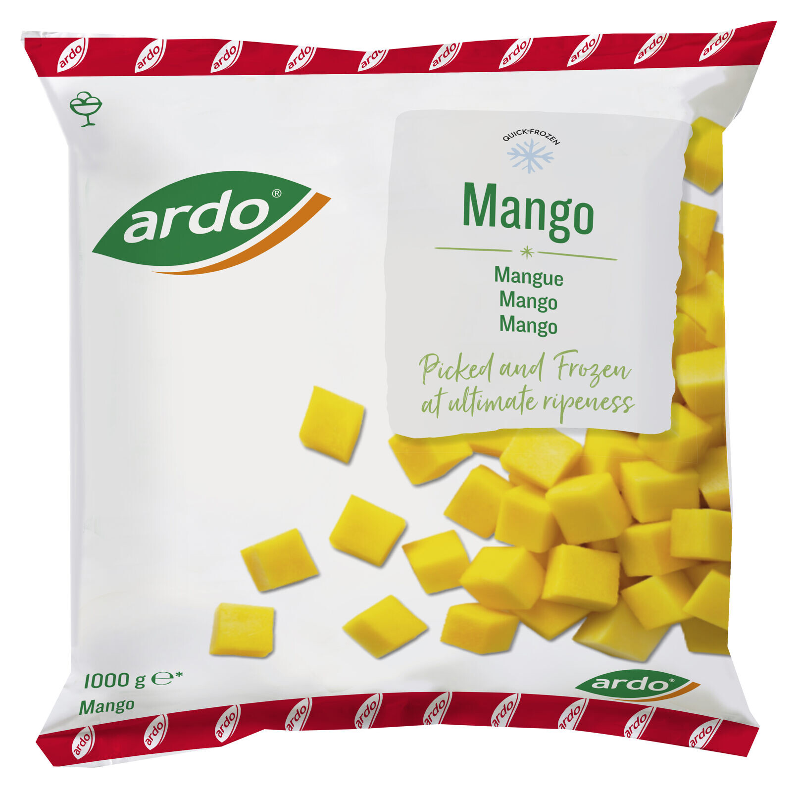 Ardo Mango Chunks 1kg Frozen