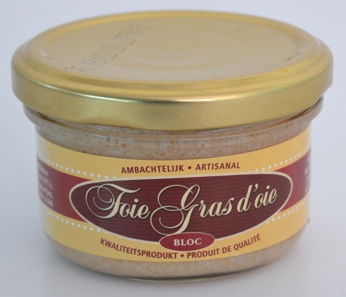 Foie Gras bloc De Veurn Ambachtse 100gr bokaal