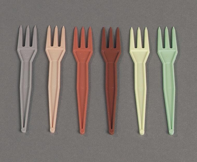 Colorful French fries forks plastic 1000pcs