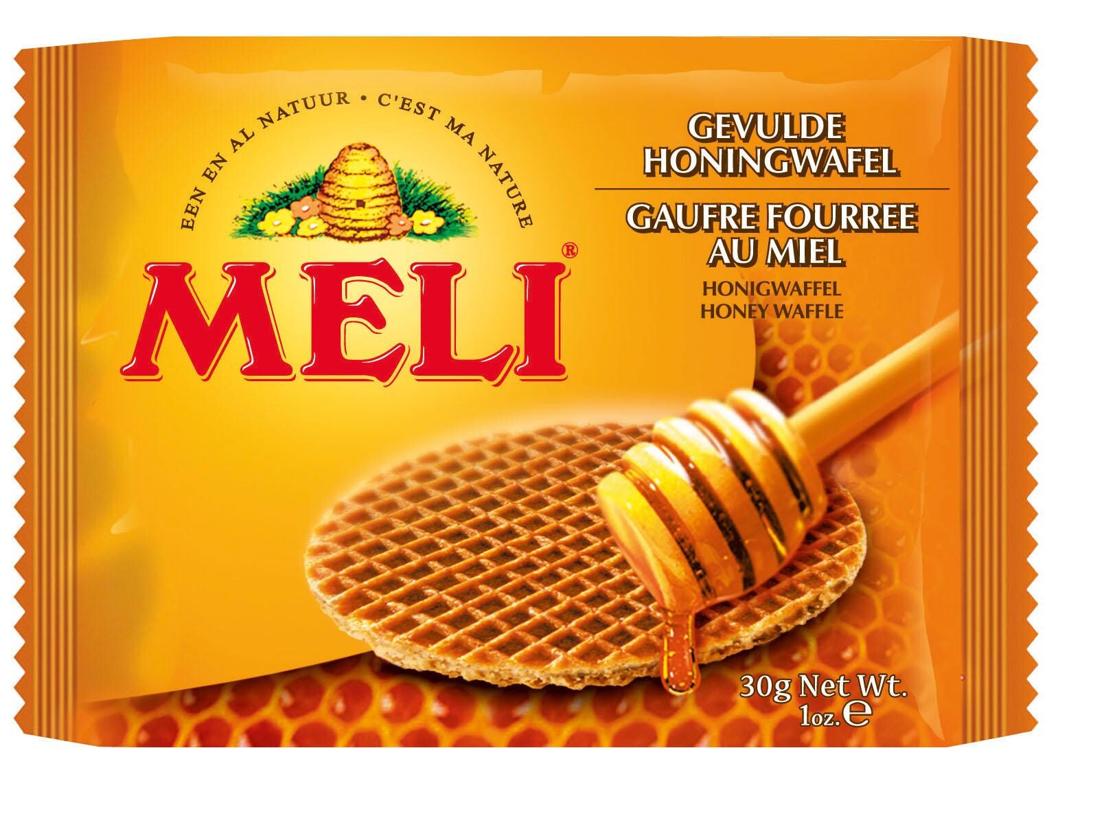 Meli Honey Waffle 30gr 48pcs Wrapped Individually