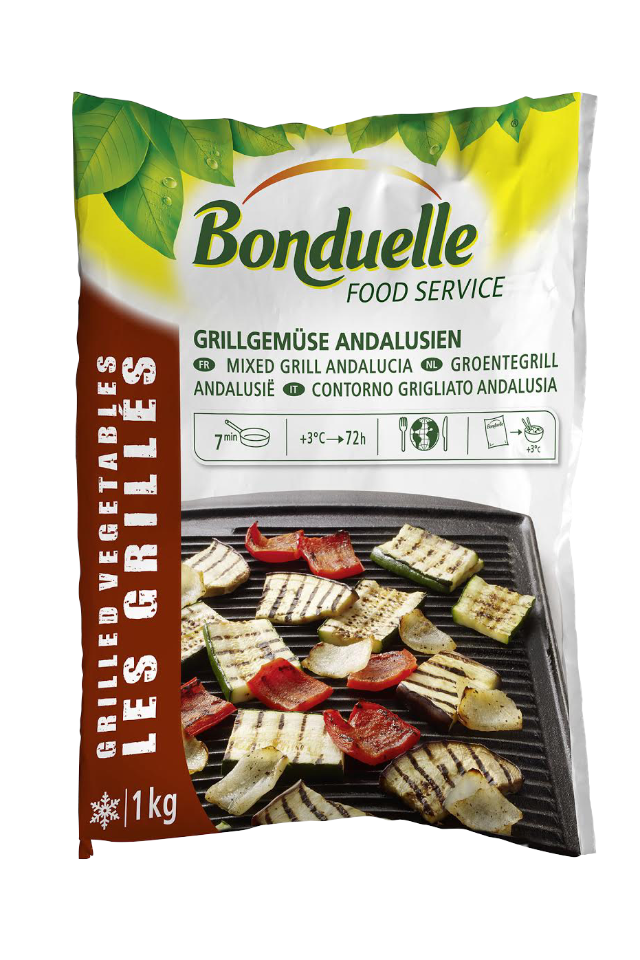 Gemengde Groentegrill Andalusie 1kg IQF Bonduelle Food Service Diepvries