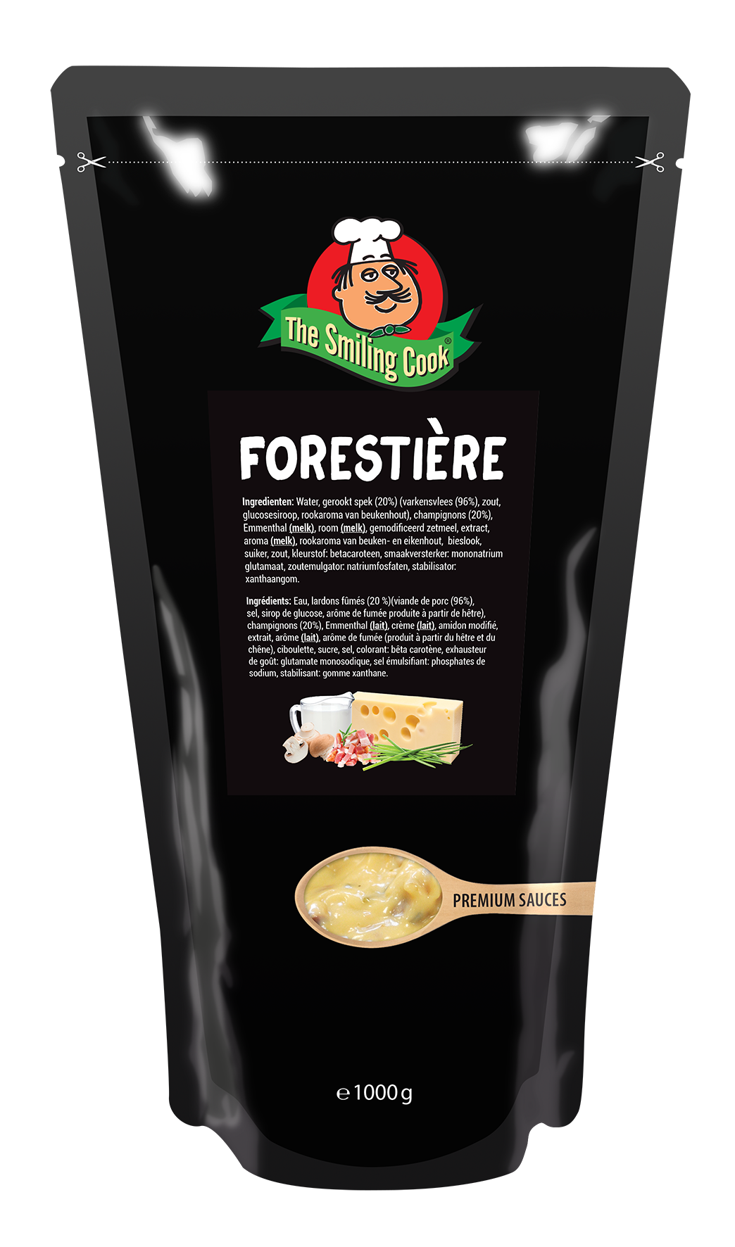 Pasta Sauce Forestière 6x1kg The Smiling Cook