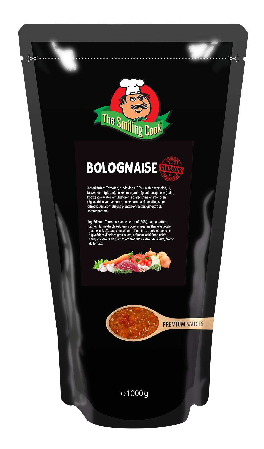 Pasta sauce Bolognese Classico 6x1kg The Smiling Cook