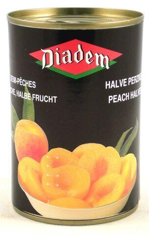 Peach Halves in syrup 410g Diadem