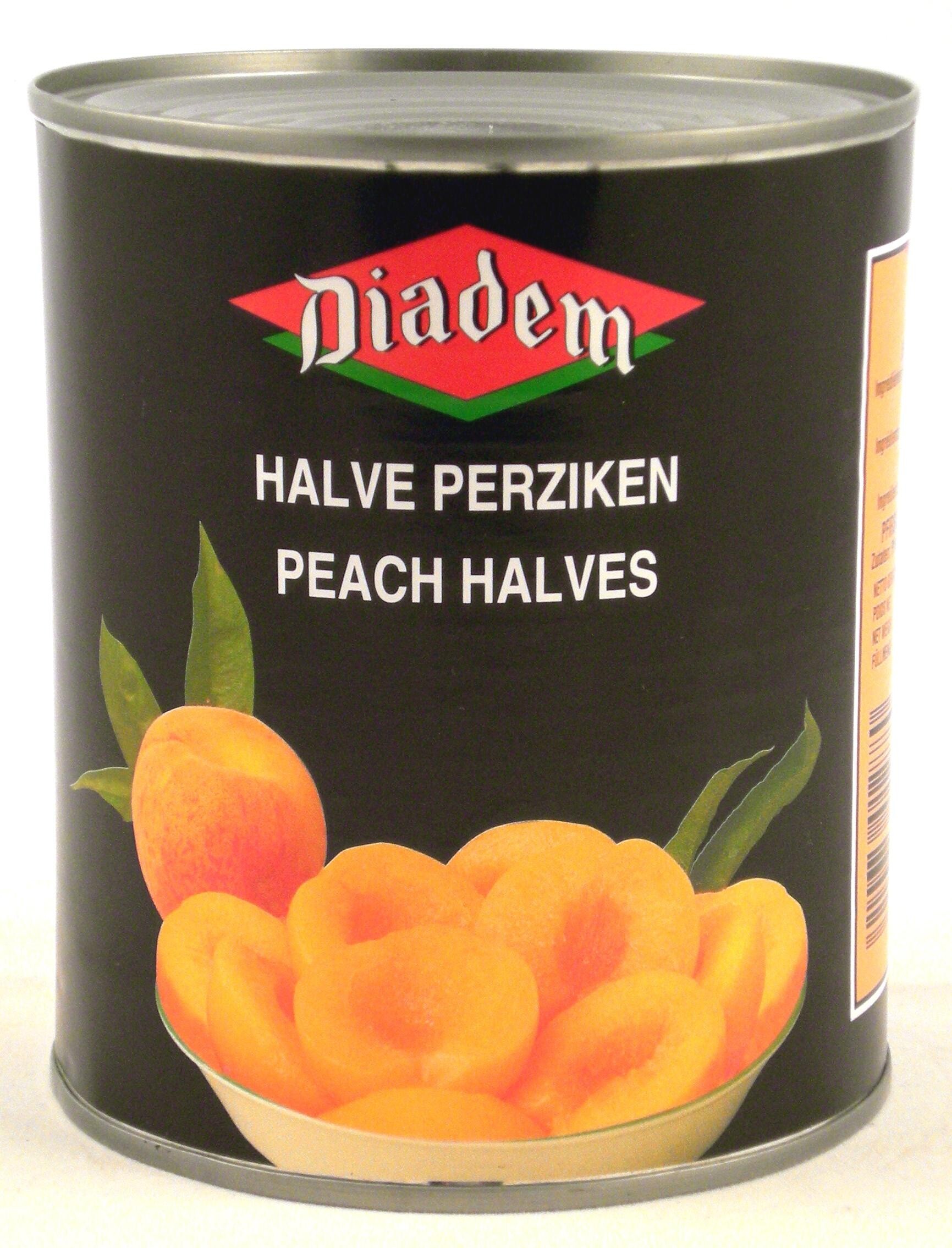 Peach Halves in syrup 825g Diadem