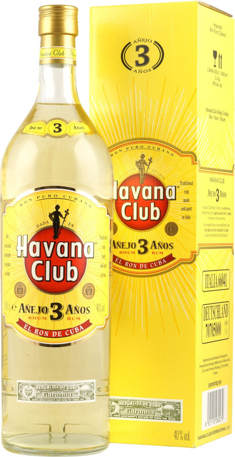 Rum Havana Club 3 Years Old 3L 40% 