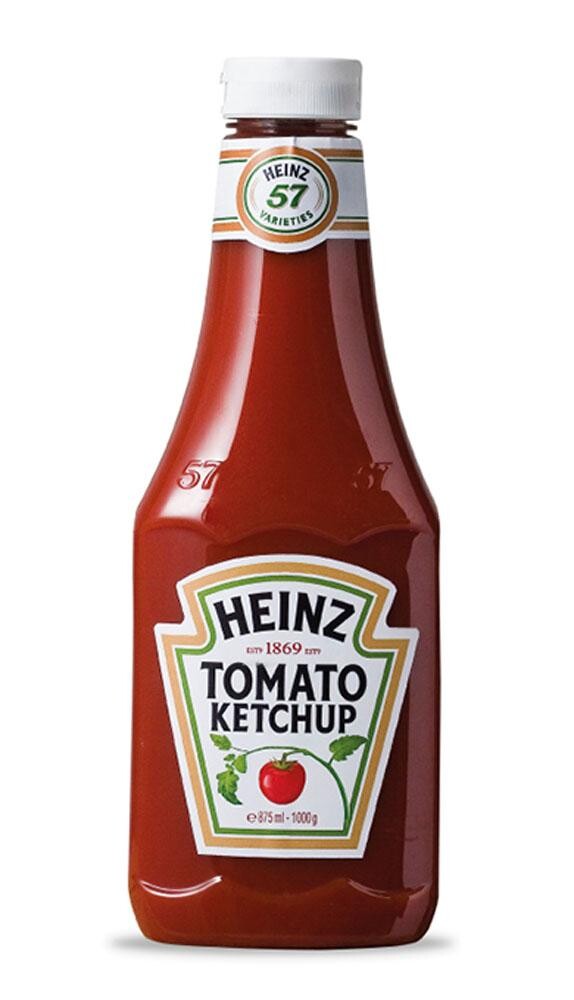 Heinz tomato ketchup 875ml 1000gr squeeze bottle 