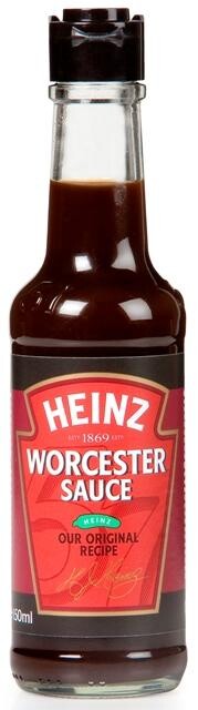 Heinz worcestershire sauce 150ml glass bottle