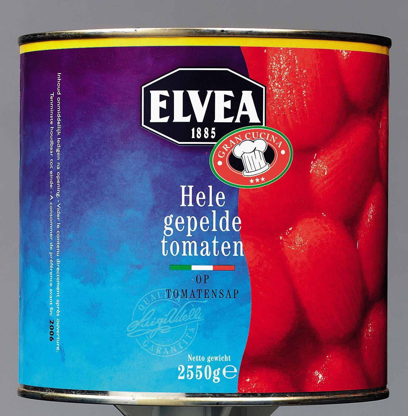 Elvea hele gepelde tomaten 3L Gran Cucina