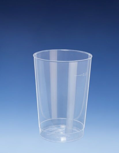 Reusable Glass Cup PP 20cl Clear 40pcs