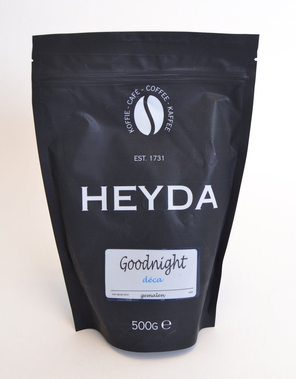 Heyda Goodnight Koffie Decafeiné gemalen 500gr