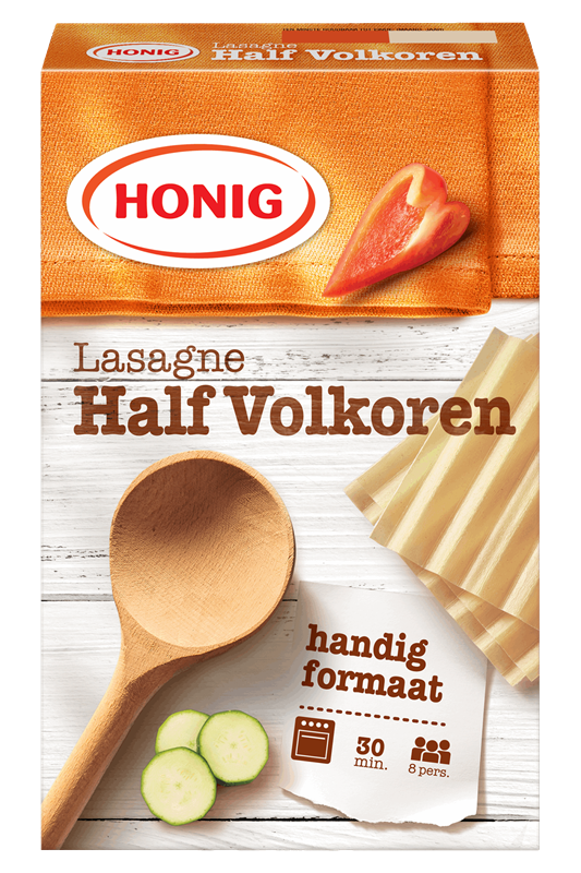 Honig lasagne Whole Wheat 250gr Professional Pasta