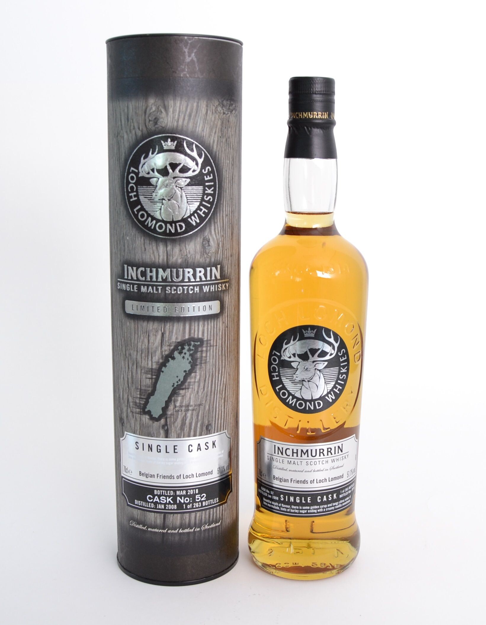 Inchmurrin 2008 Single Cask 70cl 51.1% Single Malt Scotch Whisky