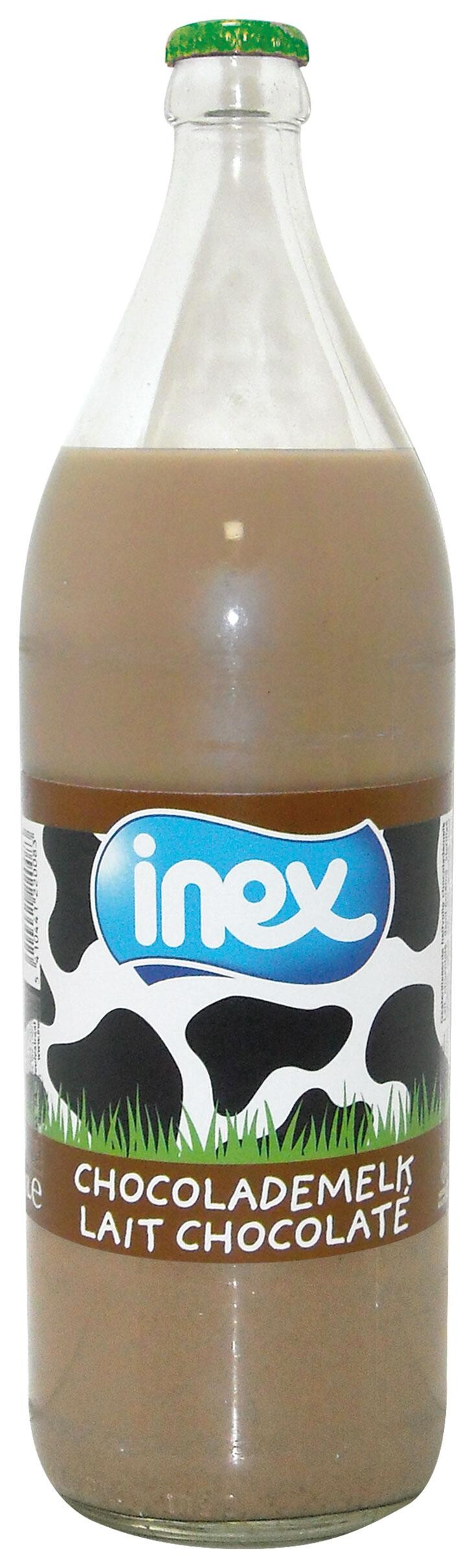 Inex Semi Skimmed Chocolatemilk 12x1L Glass Bottle