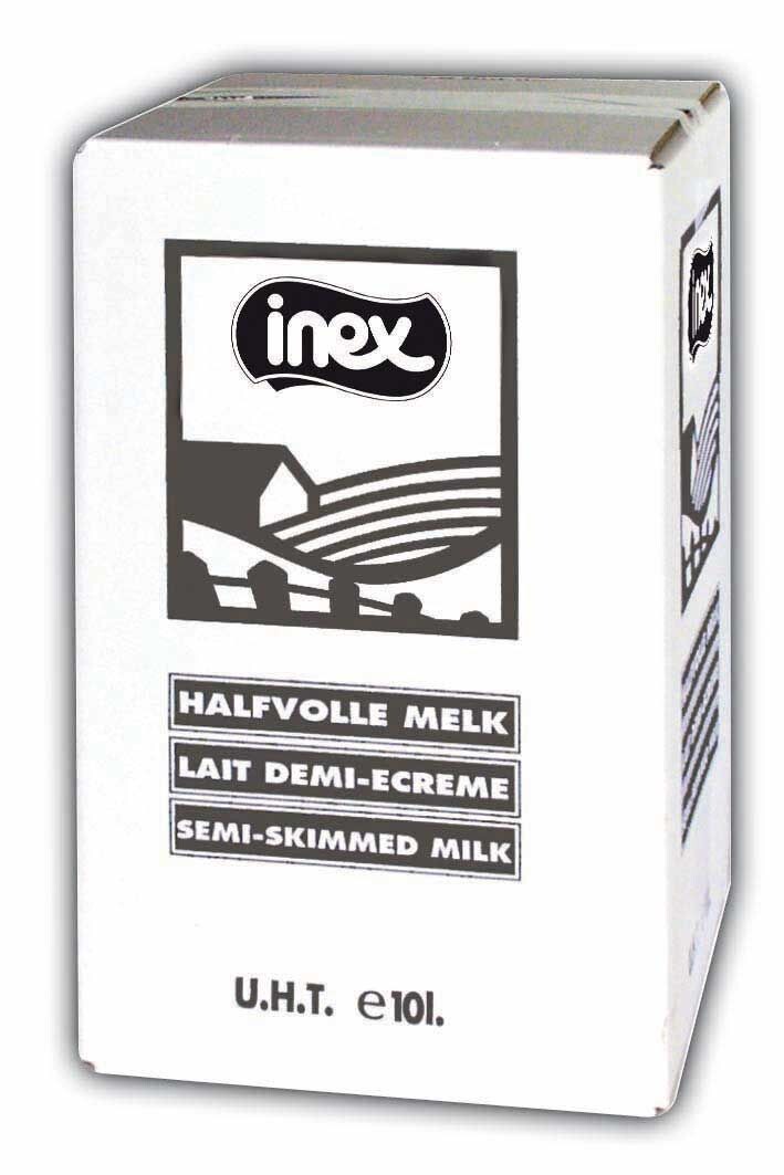 Inex Semi Skimmed Milk UHT 10L Bag in Box