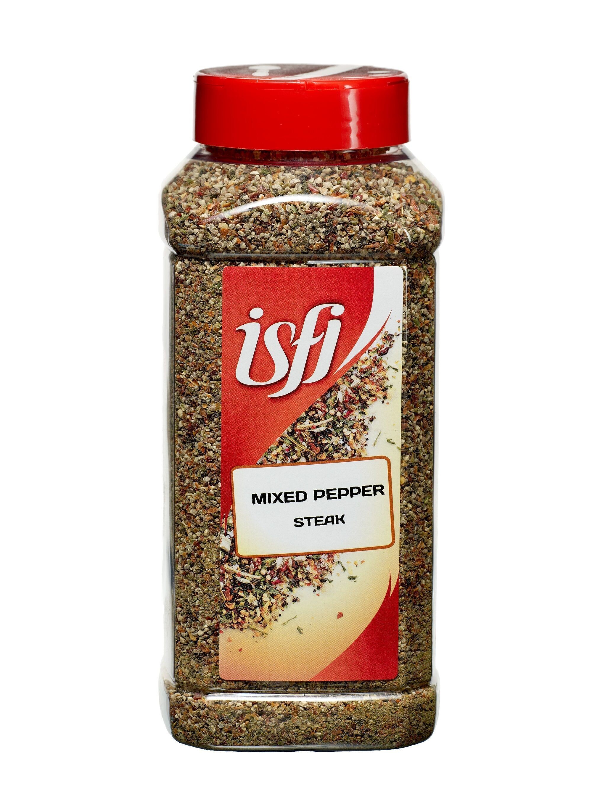 Mixed Pepper Steak 500gr Pet Jar Isfi Spices
