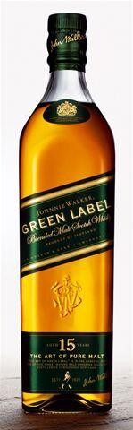 Johnnie Walker Green Label 70cl 15 Years Old 43% Blended Malt Scotch Whisky