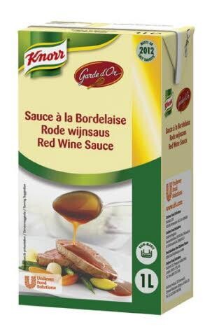 Knorr Garde d'Or Rode Wijnsaus 1L brik