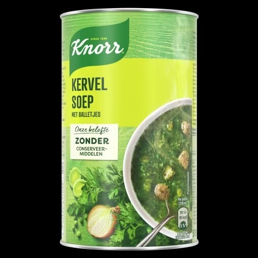 Knorr Chervil soup with meatballs 12x51.5cl canned