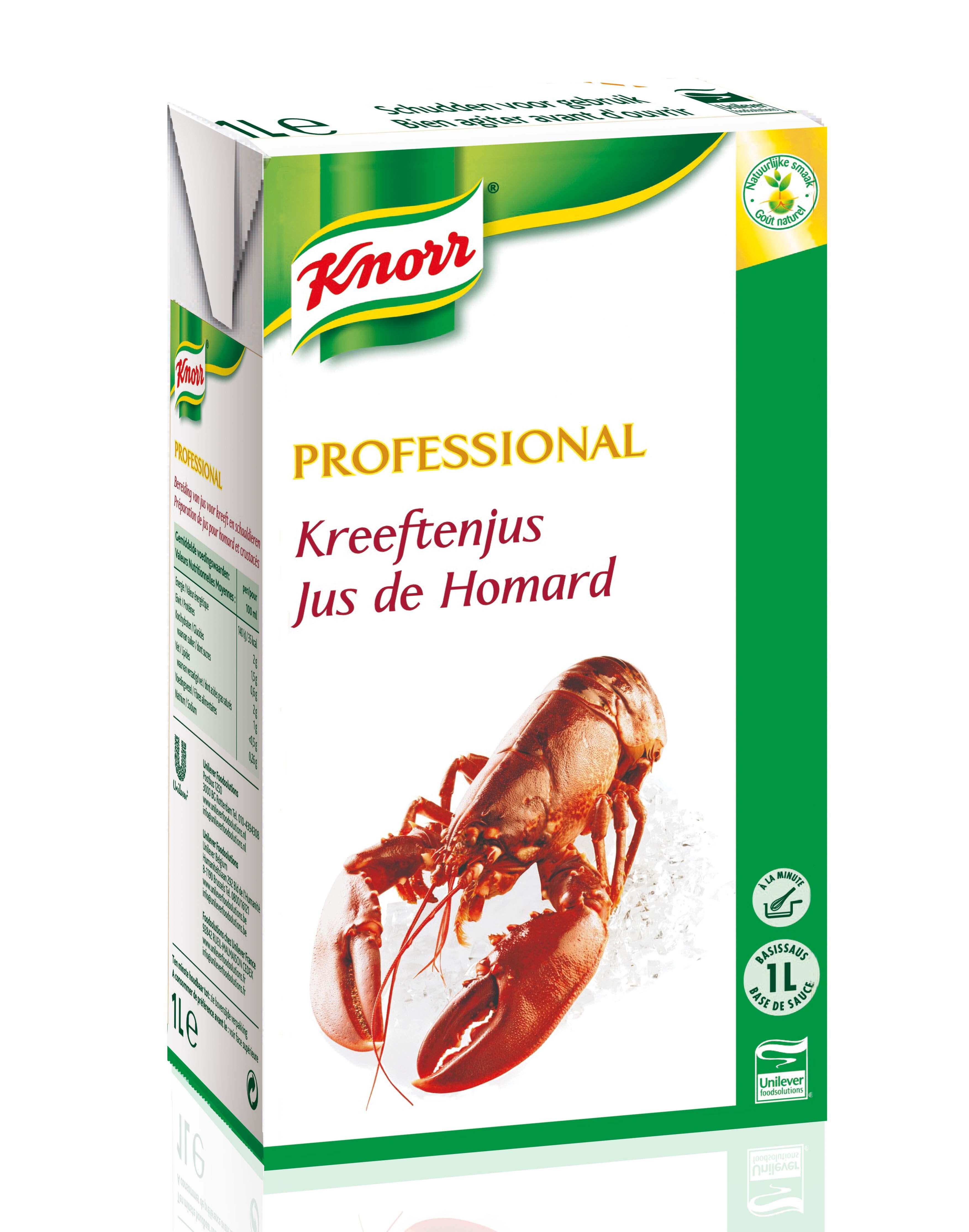 Knorr Professional liquid Lobster jus 1L brick