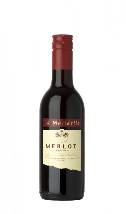 Le Maridelle Merlot Vin de Pays d'Oc red wine 25cl Paul Sapin srew cap