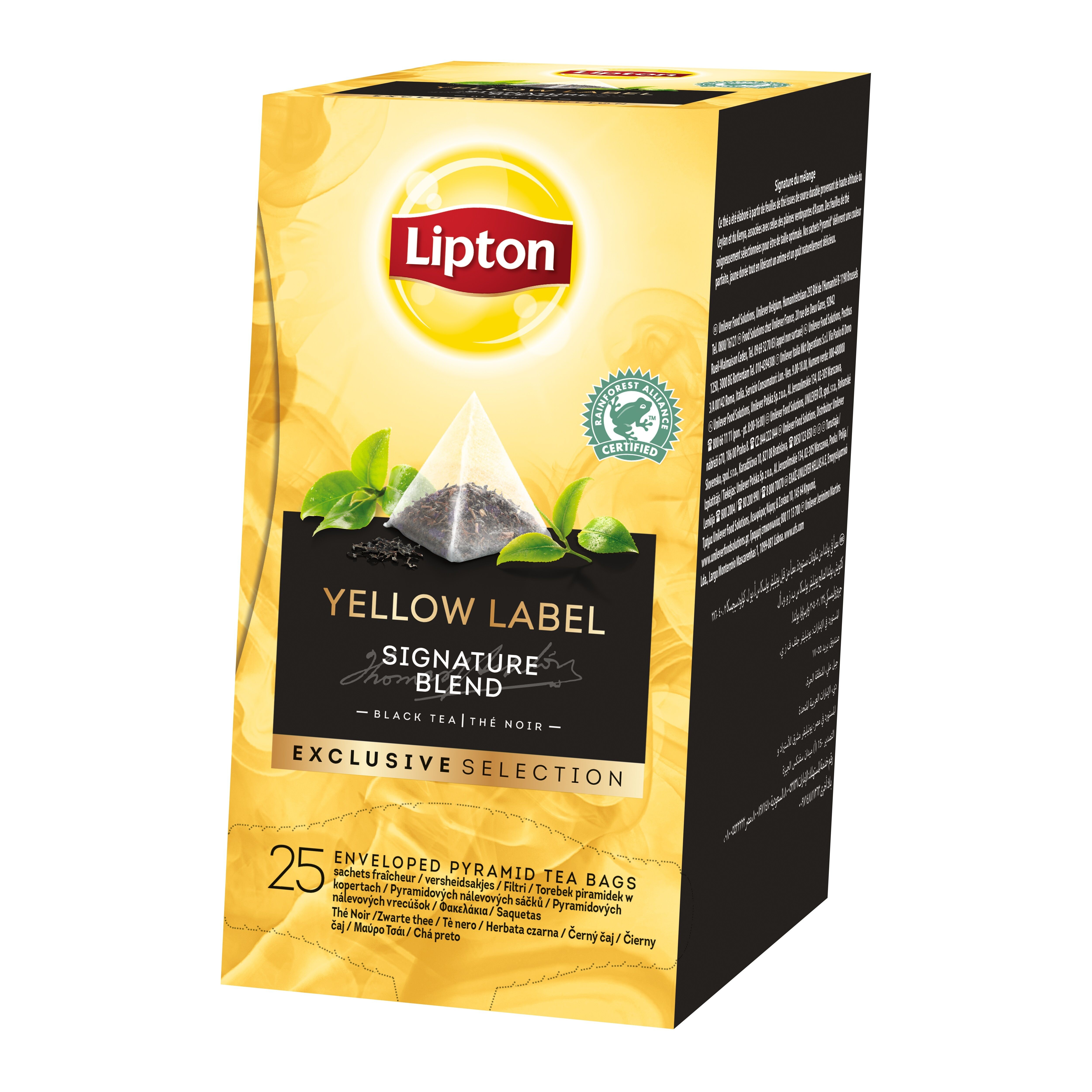 Lipton Yellow Label Black Tea EXCLUSIVE SELECTION 25pcs