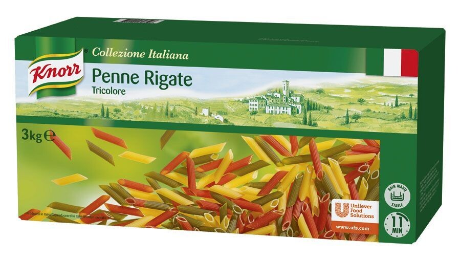Penne Tricolore 3kg Knorr Collezione Italiana Pasta
