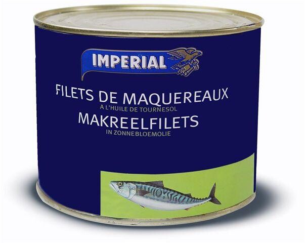 Imperial Mackerel Fillets in  Sunflower Oil 2100g canned