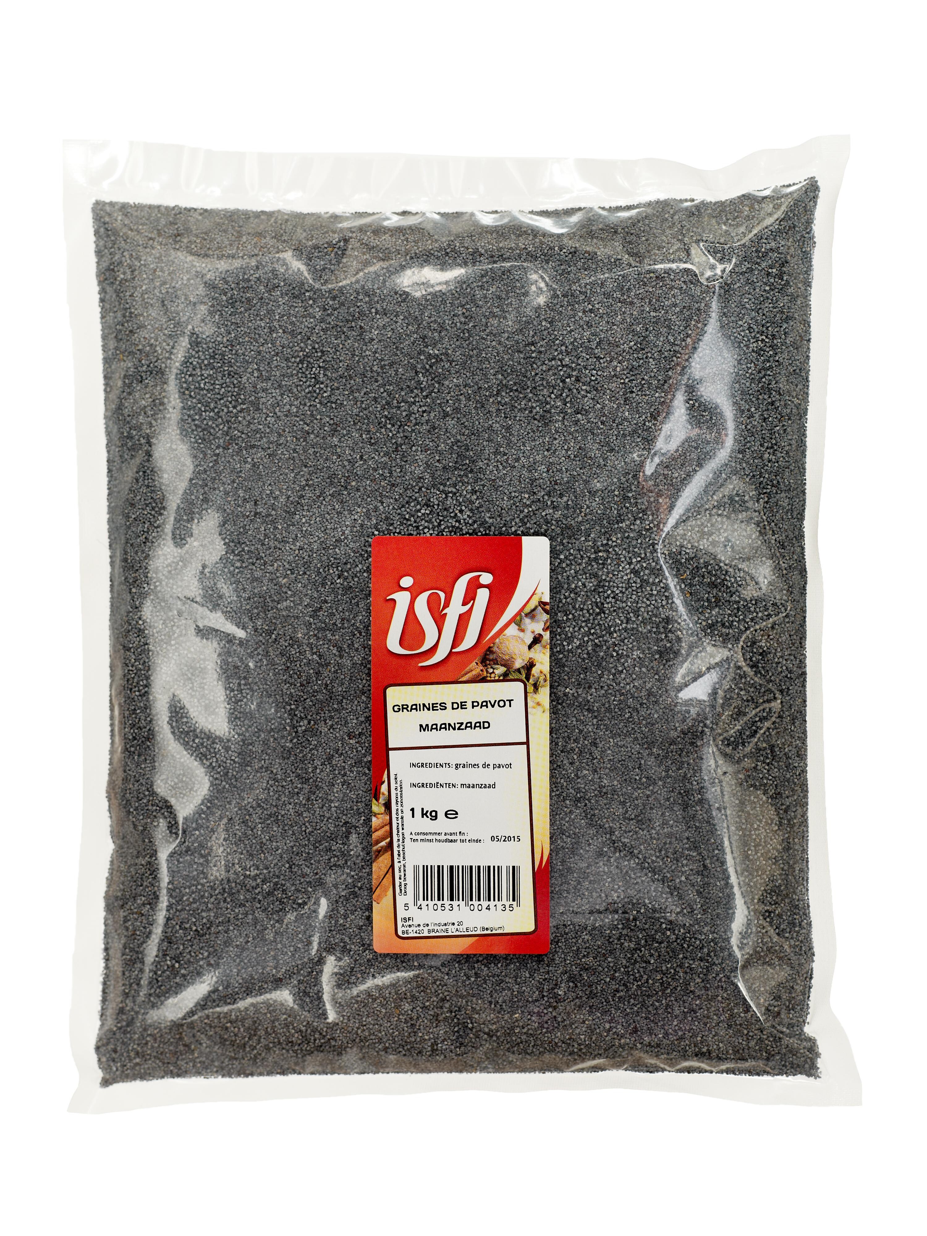 Poppy Seed Whole 1kg Cello Bag Isfi Spices