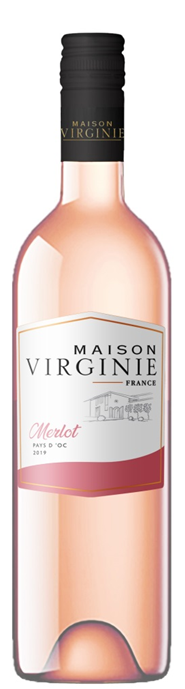 Merlot Rose Maison Virginie 75cl Vin de Pays d'Oc