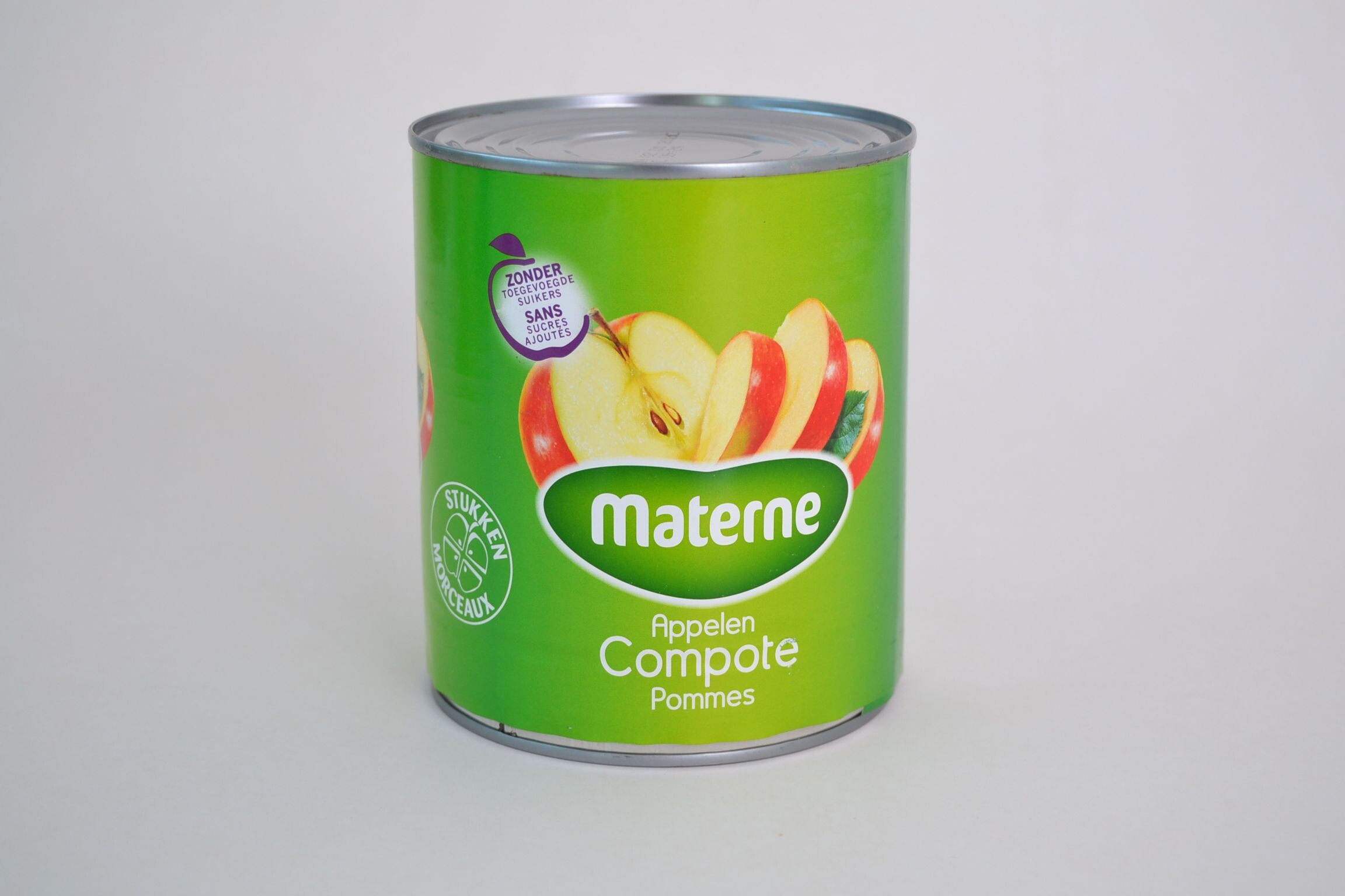 Materne Apple compote without added sugar 850gr canned