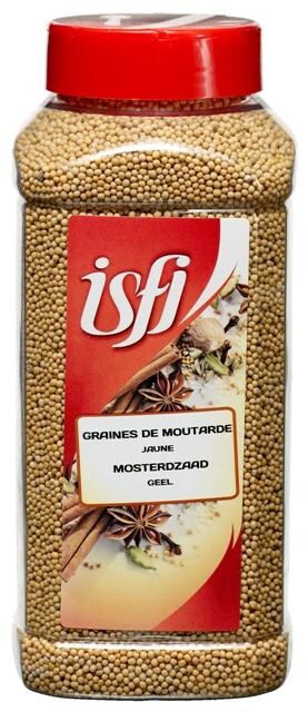 Mustard Seeds 750gr 1L Pet Jar Isfi Spices