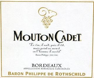 Mouton Cadet red Bordeaux Baron Philippe de Rothschild