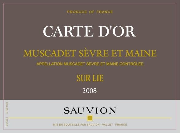 Carte d'Or 37.5cl Muscadet Sèvre & Maine sur Lie - Maison Sauvion